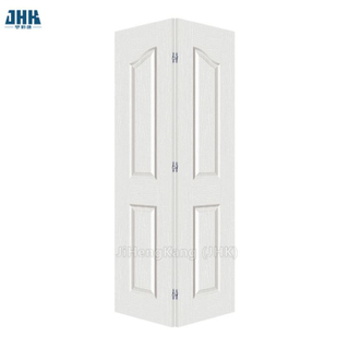 باب تمهيدي أبيض ذو أربع ألواح MDF ثنائي الطي